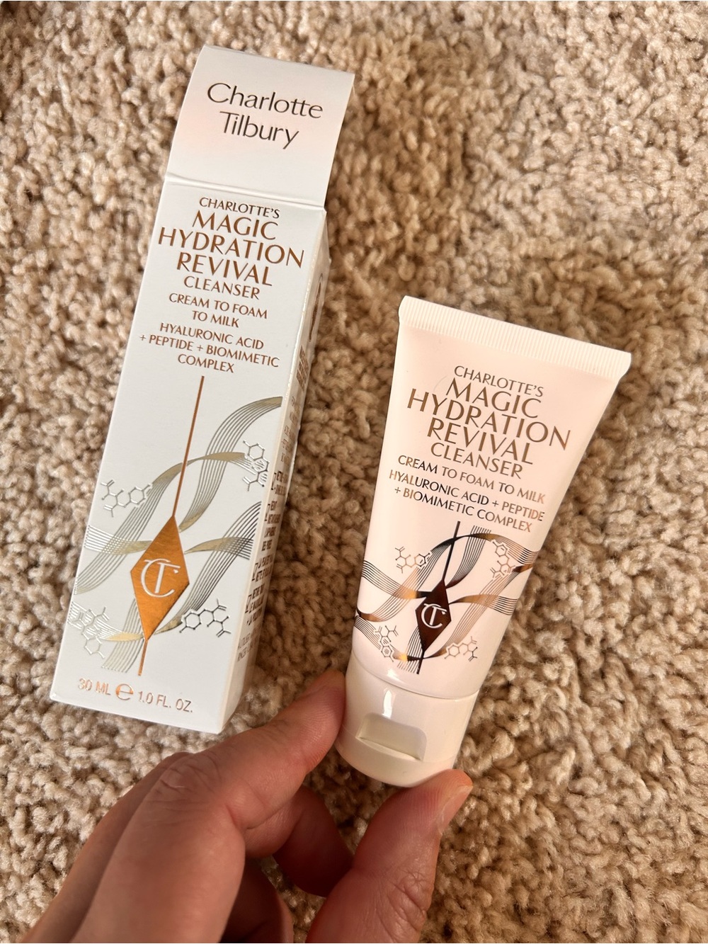 Charlotte Tilbury magic cleanser.